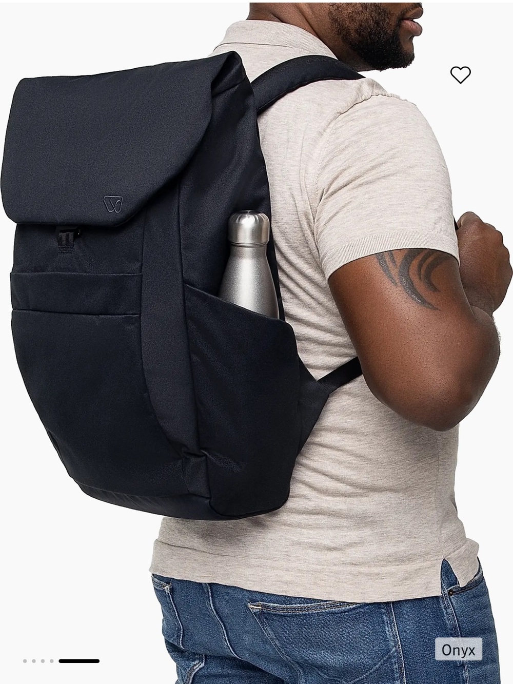 Onyx Black Everyday Backpack — Sleek Daily Carry